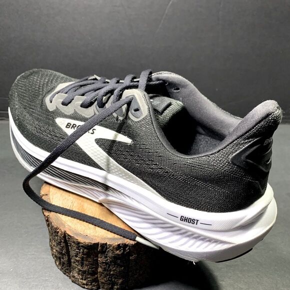 Brooks Womens Ghost 17 Black Gray Running Walking Sneakers Shoe Size 10.5 - Picture 3 of 10